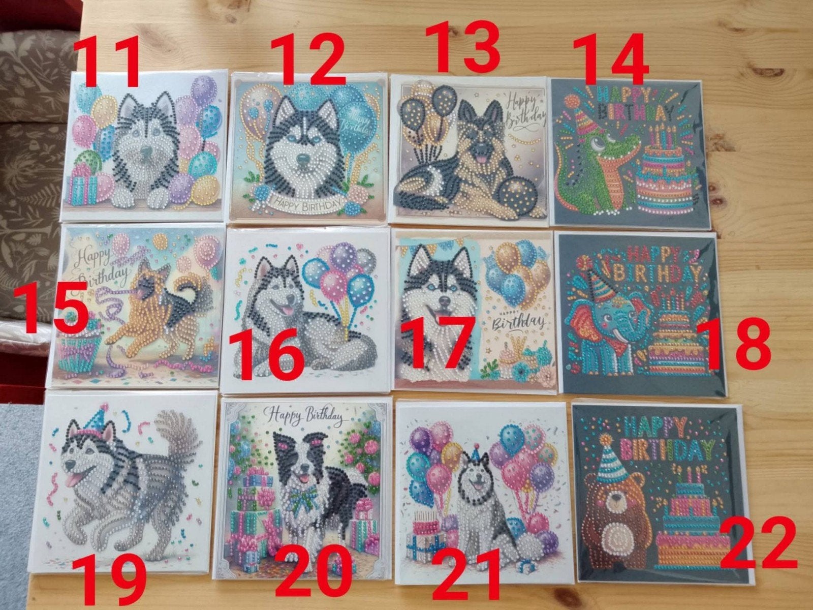 Diamond Painting verjaardag kaarten te koop, Ophalen of Verzenden, Nieuw, Overige thema's