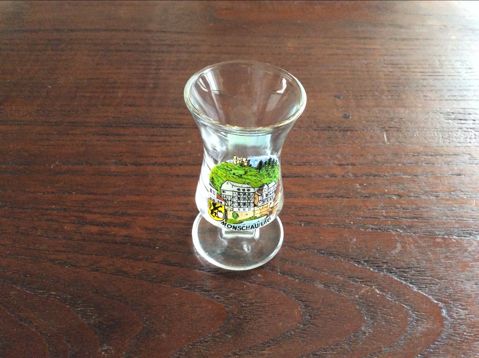 Borrelglaasje Monchau Eifel - Souvenir/Verzamelaar, Ophalen of Verzenden, Nieuw, Borrel- of Shotglas