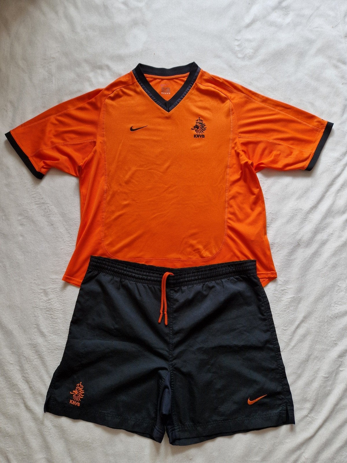 Origineel KNVB Oranje tenue Nederlands elftal 2000, Maat 52/54 (L), Nike, Oranje, Ophalen of Verzenden