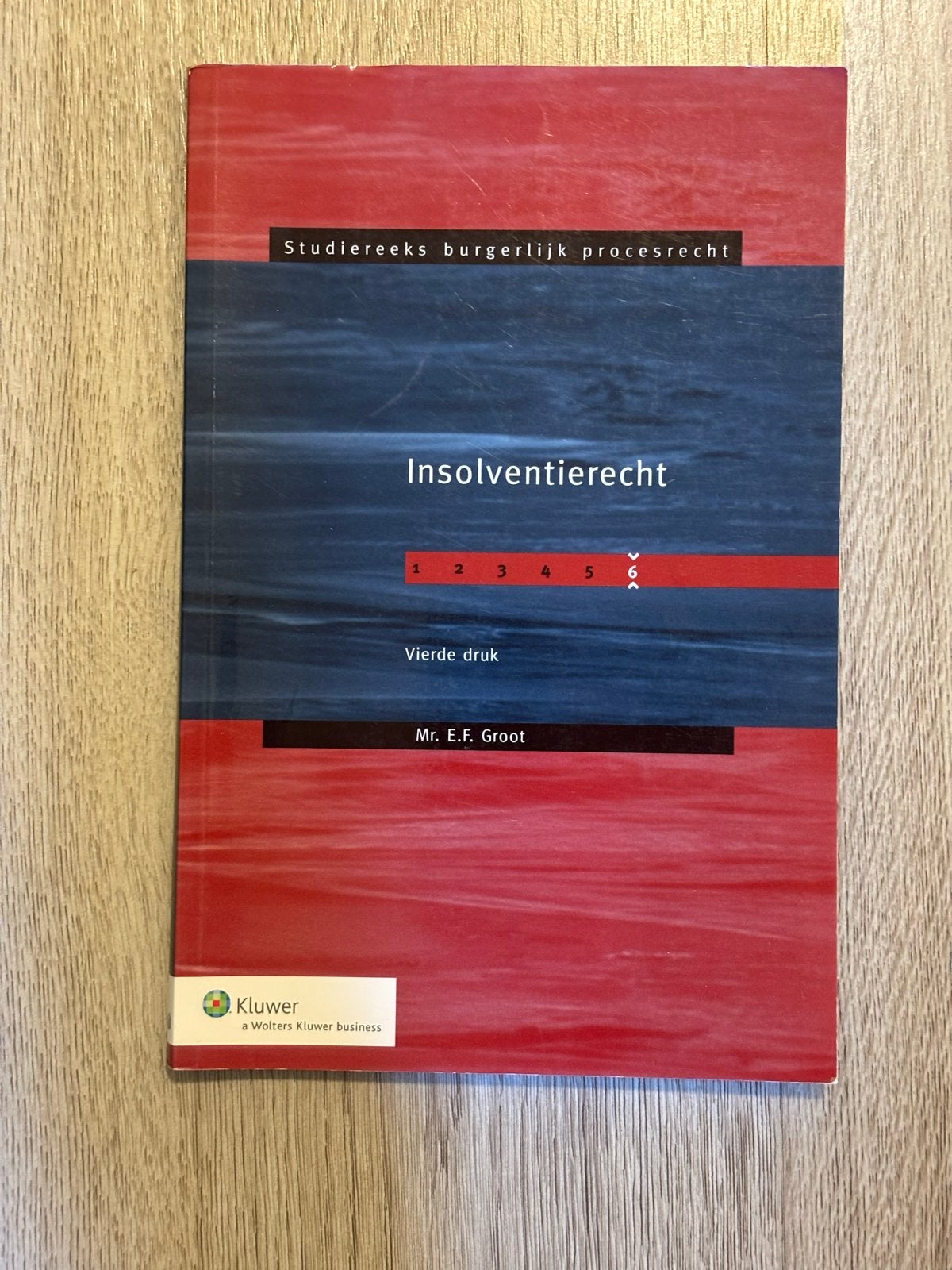 Insolventierecht - Mr. E.F. Groot (Vierde druk), Ophalen of Verzenden, Gamma, Zo goed als nieuw, HBO
