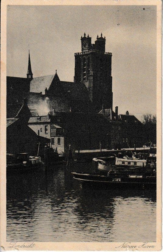 DORDRECHT - 1932 - NIEUWE HAVEN, Verzamelen, Ophalen of Verzenden, 1920 tot 1940, Gelopen, Zuid-Holland