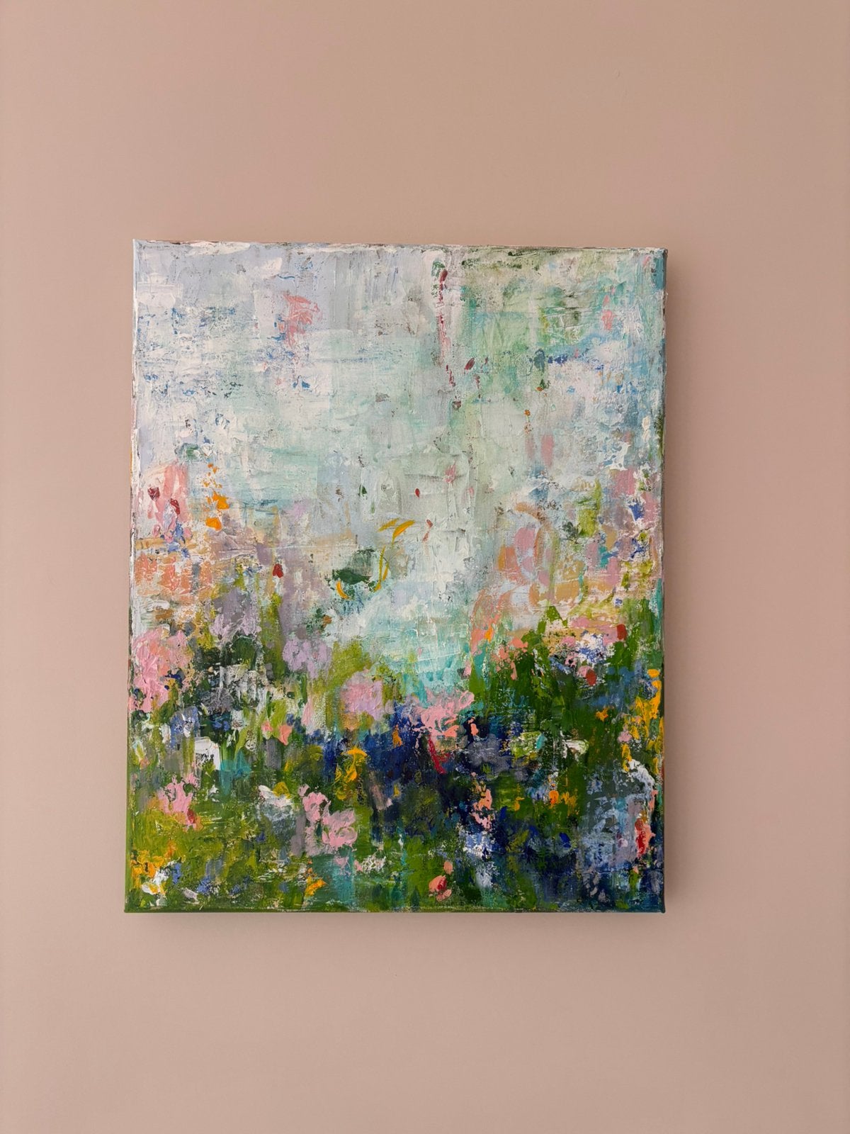 Origineel abstract schilderij 50x40 cm | acryl op canvas, Ophalen
