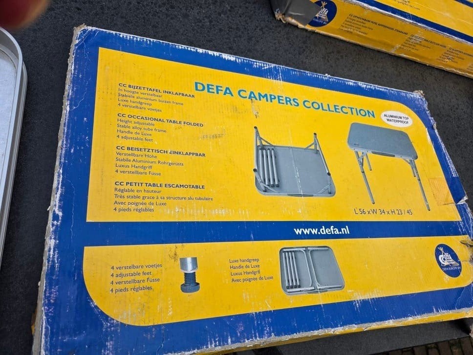 kleine campingtafel, Caravans en Kamperen, Ophalen