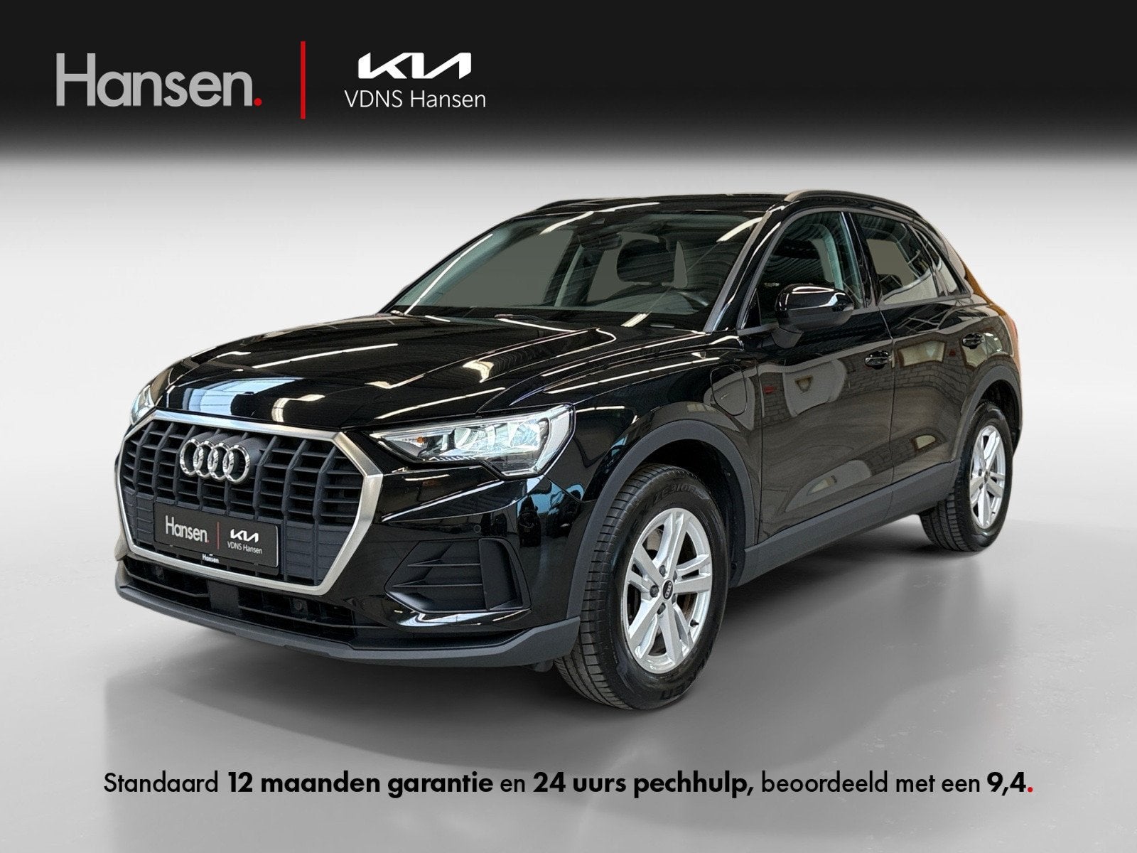 Audi Q3 45 TFSI e S edition I Leder I CarPlay I Adaptive I S, Auto's, Audi, Gebruikt, Zwart, Hybride Elektrisch/Benzine, SUV of Terreinwagen