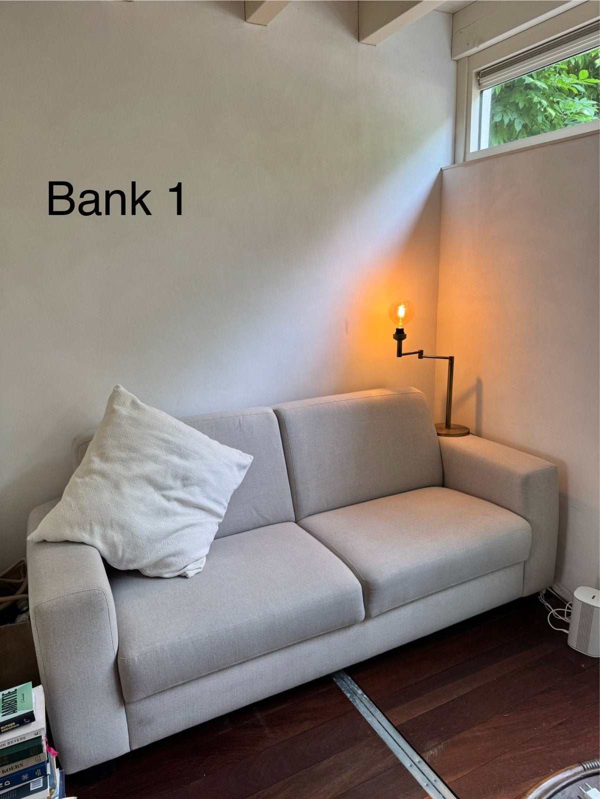 2x stijlvolle witte bank, los of samen (dier en rookvrij), Ophalen, Gebruikt, 150 tot 200 cm, Driepersoons