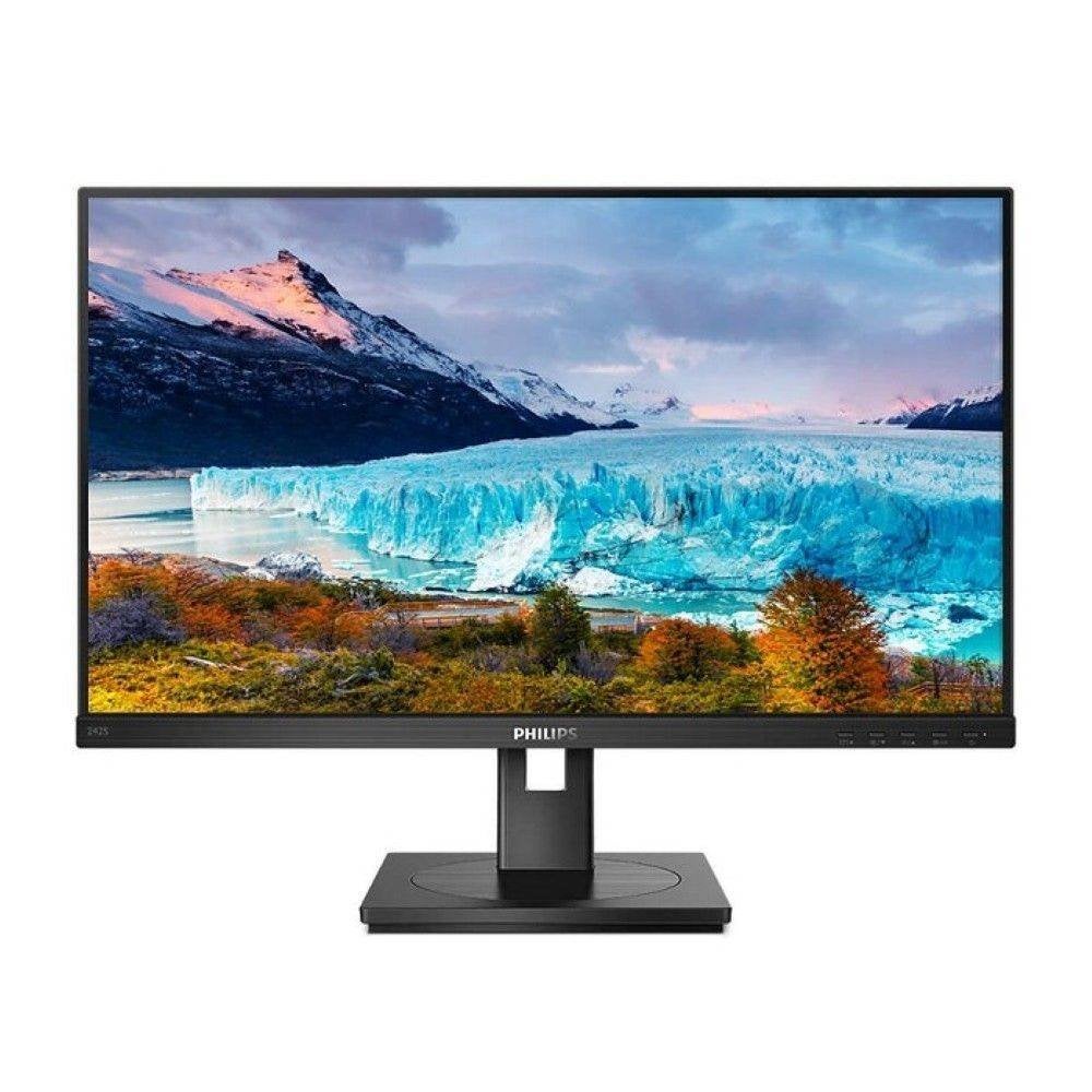 2x Monitor  - Philips 242S1AE - 24 inch, Computers en Software, Monitoren, Full HD, Zo goed als nieuw, Ingebouwde speakers, LED
