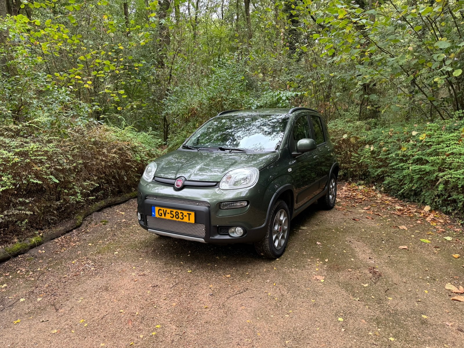 Fiat Panda 4X4 2015 Groen TwinAir | Origineel NL kenteken, Stof, Panda, Origineel Nederlands, Overige kleuren