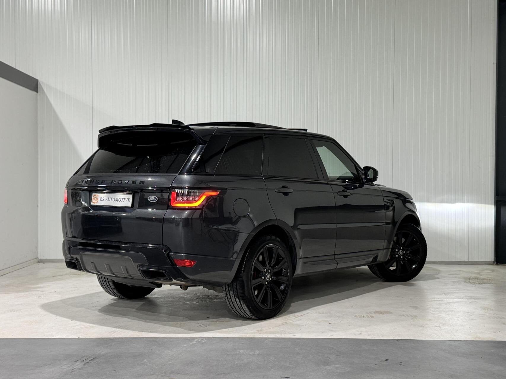Land Rover Range Rover Sport HSE P400e|PANO|MERIDIAN|MEMORY, Auto's, Automaat, Gebruikt, Zwart, 4 cilinders
