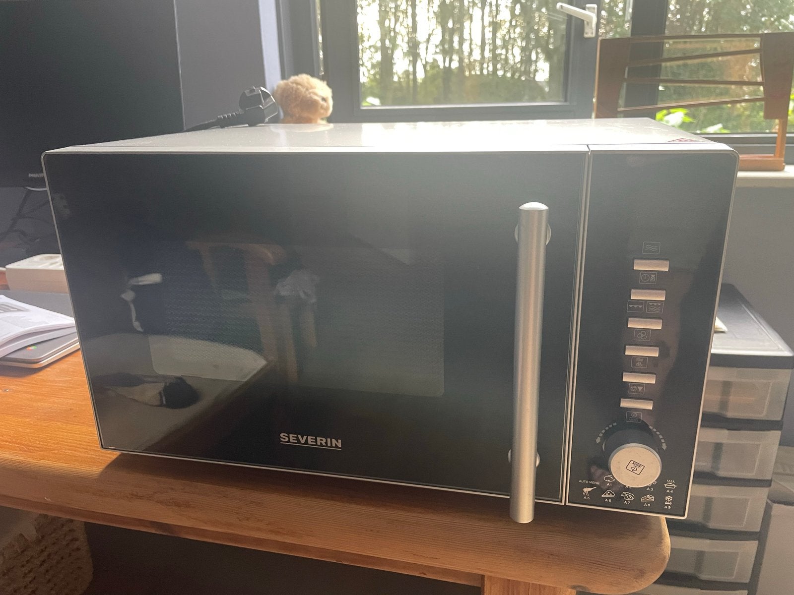 Severin Combimagnetron MW 7773 - Zo goed als nieuw, Ophalen, Combimagnetron, Grill, Zo goed als nieuw
