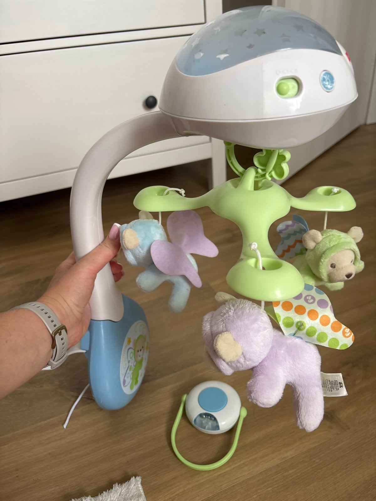Fisher-Price Mobiel met Licht en Geluid, Kinderen en Baby's, Speelgoed | Babyspeelgoed, Verzenden, Zo goed als nieuw, Mobiel, Met licht