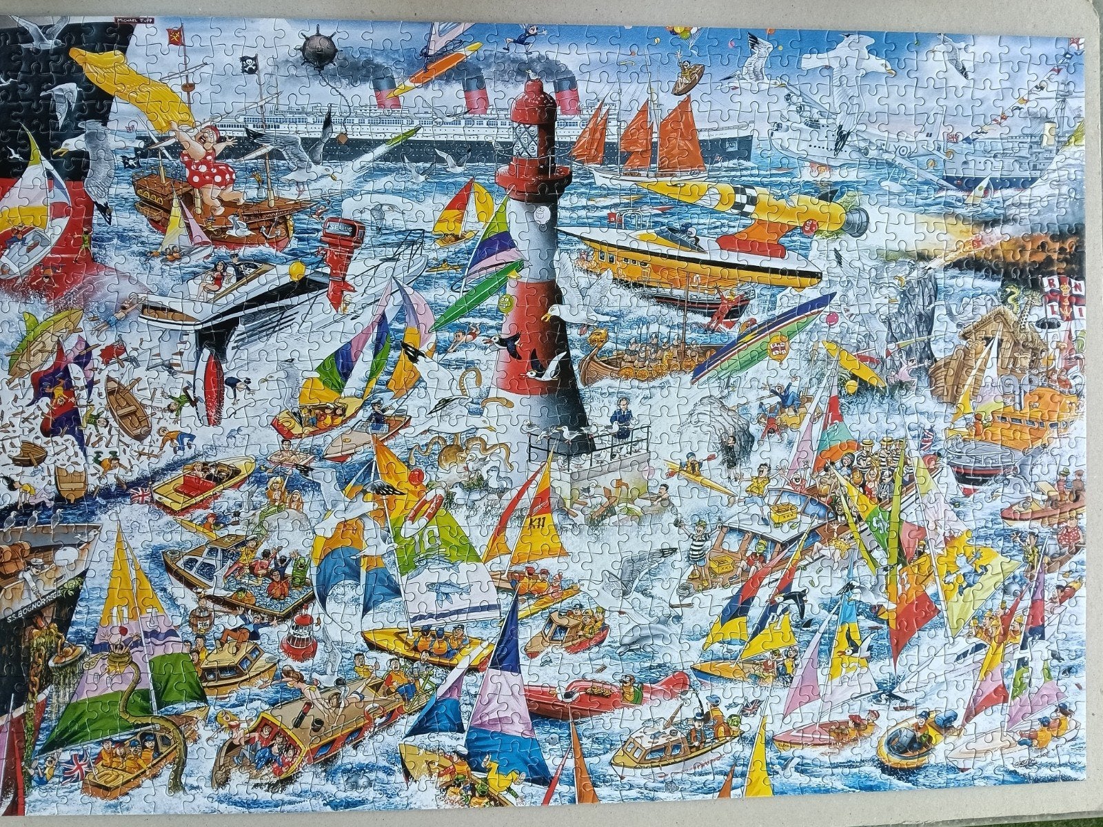 I Love Boats. Gibsons 1000 stukjes, Ophalen, 500 t/m 1500 stukjes, Zo goed als nieuw