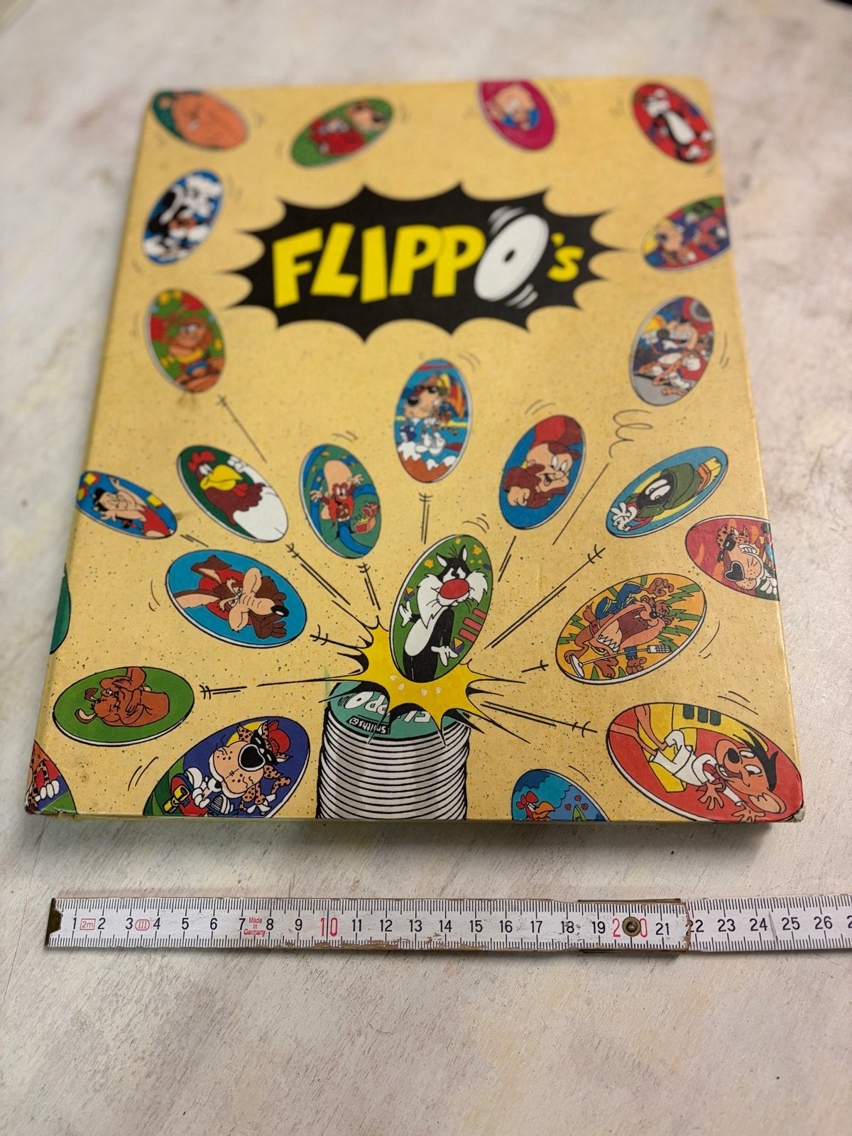 Flippo's verzamelmap met Looney Tunes flippo's, Verzamelen, Ophalen, Looney Tunes, Verzameling, Met verzamelmap(pen)