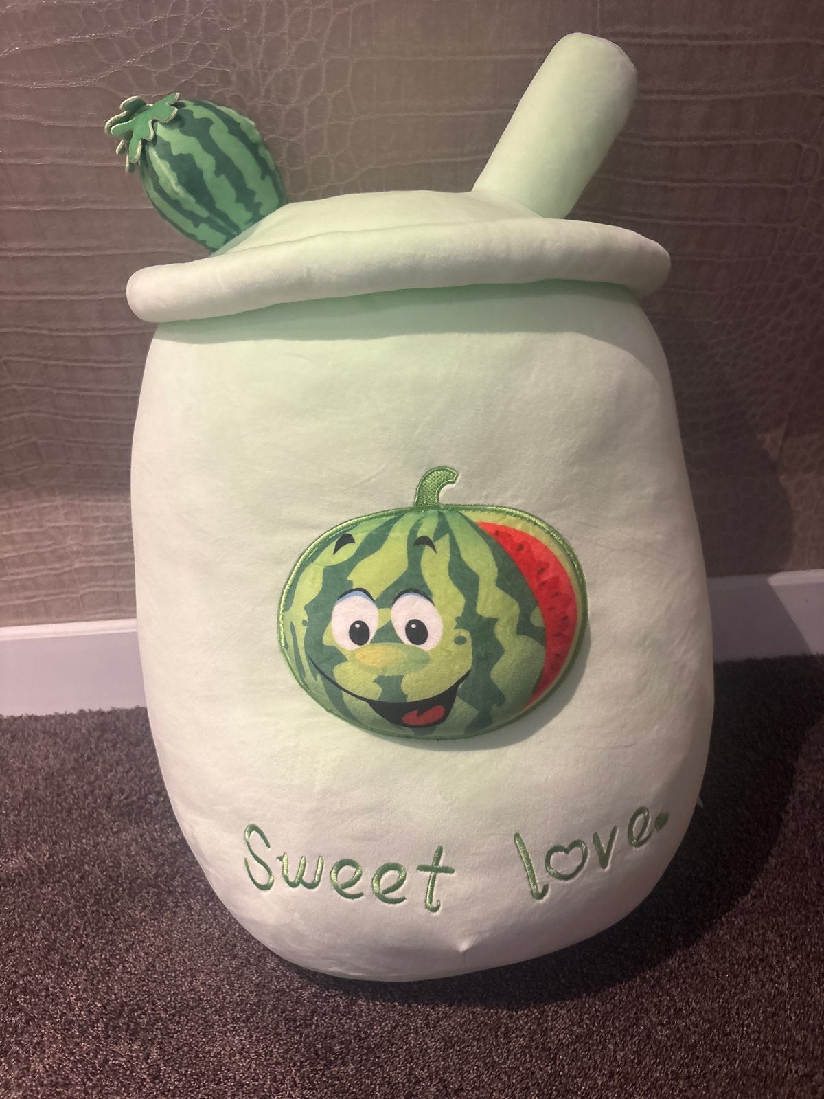 Leuke meloen knuffel - Zacht en decoratief, Ophalen, Groen, Overige merken, Overige karakters