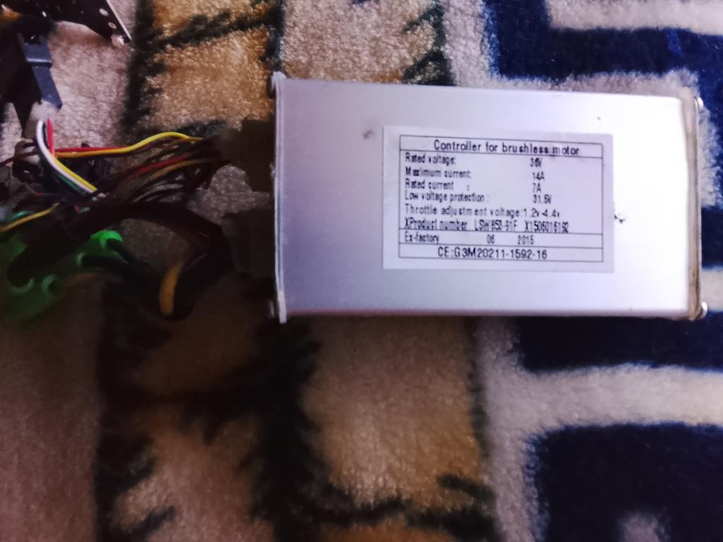 Brushless Motor Controller 36V 14A voor E-bike, Elektrische fiets, Gebruikt, Onbekend, Overige materialen