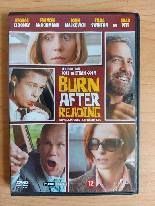Burn After Reading - Brad Pitt George Clooney, Alle leeftijden, Ophalen of Verzenden, Zo goed als nieuw, Actiekomedie