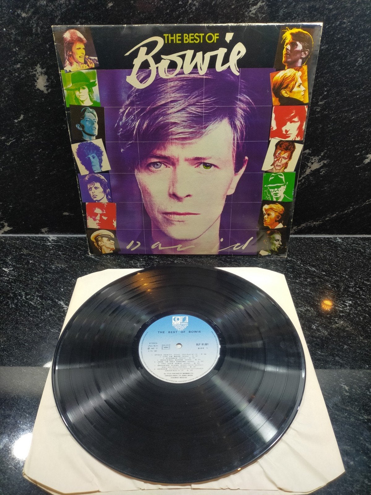 David Bowie –The Best Of Bowie LP (Franse K-Tel Persing 198, Ophalen of Verzenden