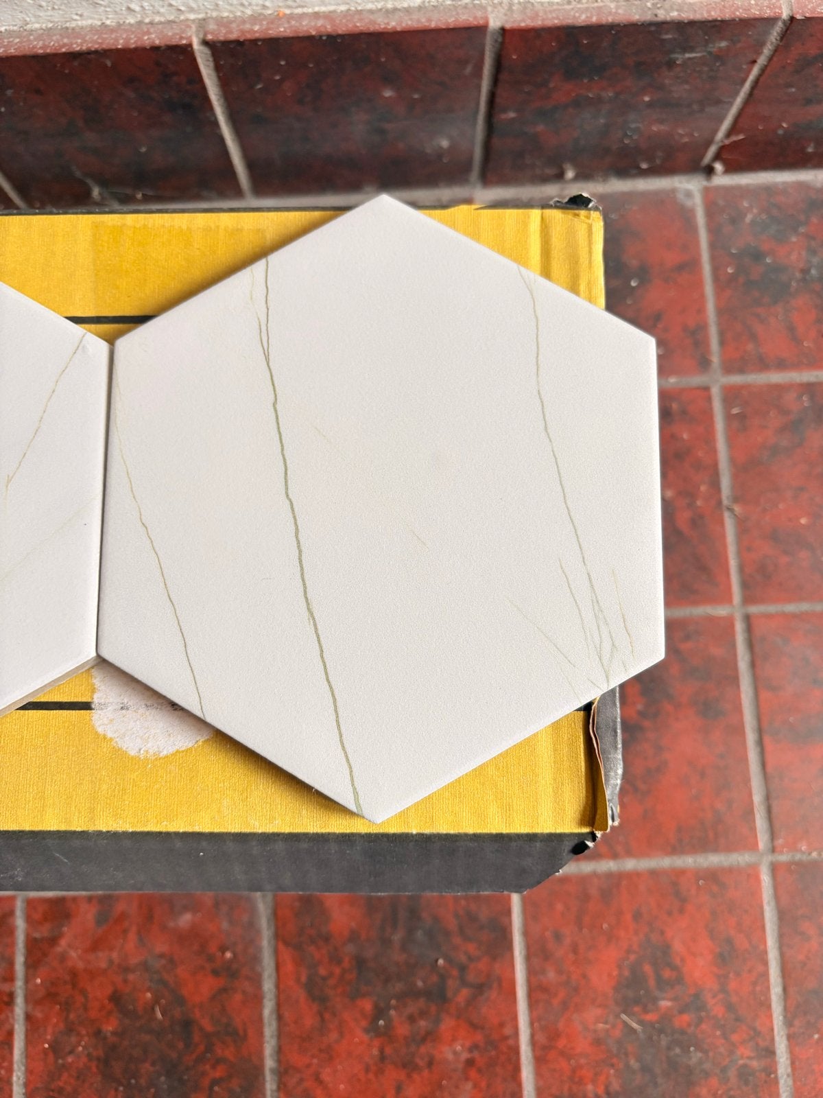 Nieuwe Hexagon Tegels 14x16 cm - 2m² Tot, Ophalen, Keramiek, Nieuw, Minder dan 20 cm