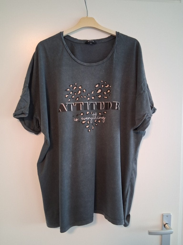 Grijs t shirt maat XL, Maat 46/48 (XL) of groter, Nieuw, Ophalen of Verzenden, Korte mouw