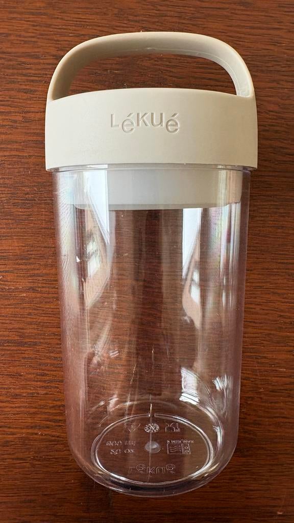 Lékué Beker To Go 600 ml - Lekvrij & Magnetronbestendig, Overige typen, Kunststof, Nieuw, Ophalen of Verzenden