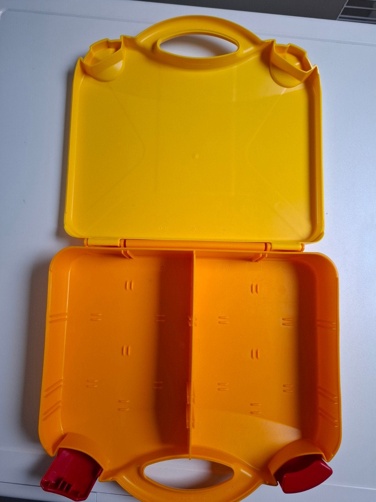 LEGO Opbergkoffer geel met handvat, Ophalen of Verzenden, Gebruikt, Accessoire, Lego
