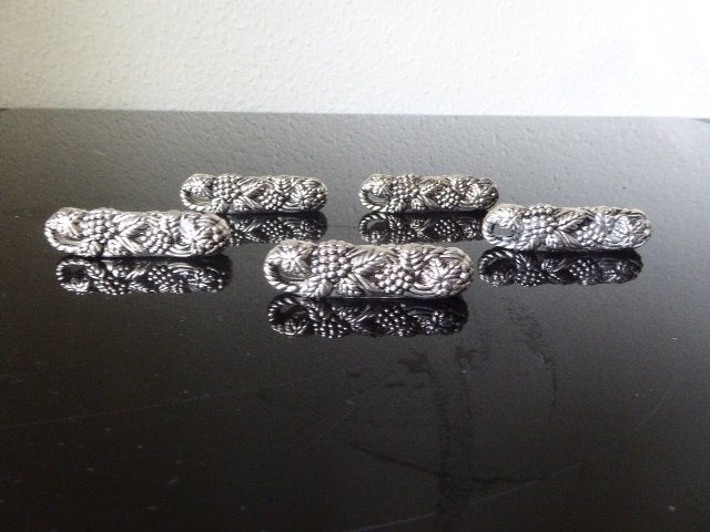 5 apart vormgegeven metalen messenleggers, Antiek en Kunst, Ophalen of Verzenden
