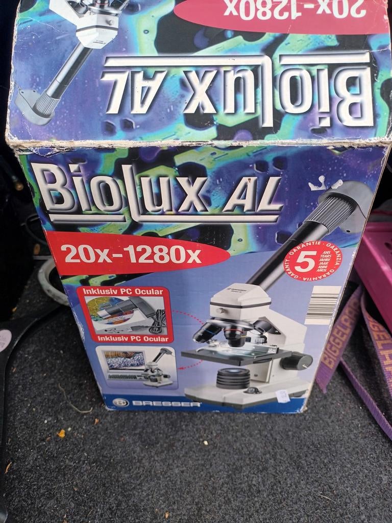 Bresser Biolux AL Microscoop 20x-1280x met PC Oculair, Verzenden, Gebruikt, 1000x of meer, Biologische microscoop