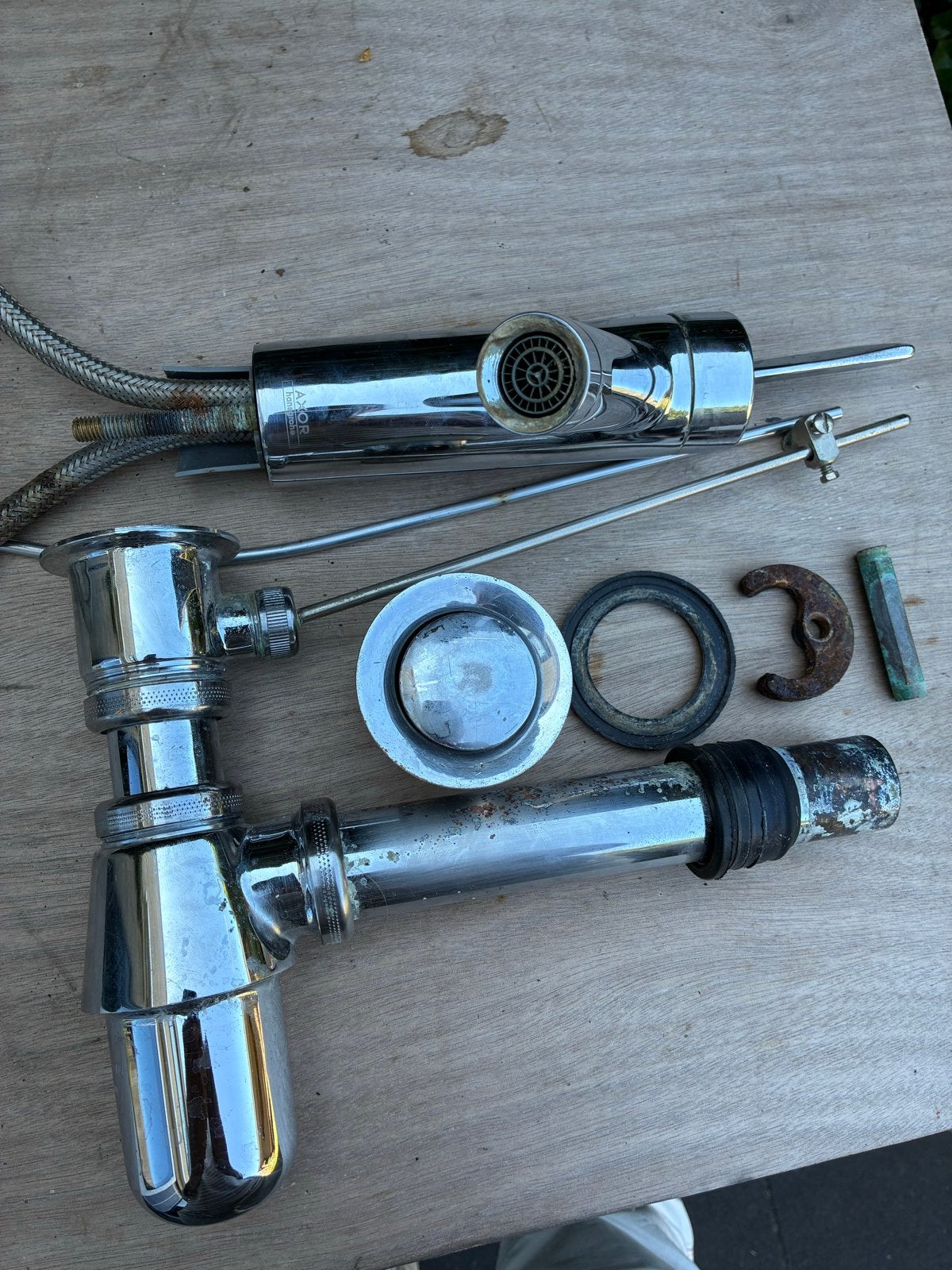 Grohe mengkraan voor wastafel, Ophalen, Gebruikt, Chroom, Kraan