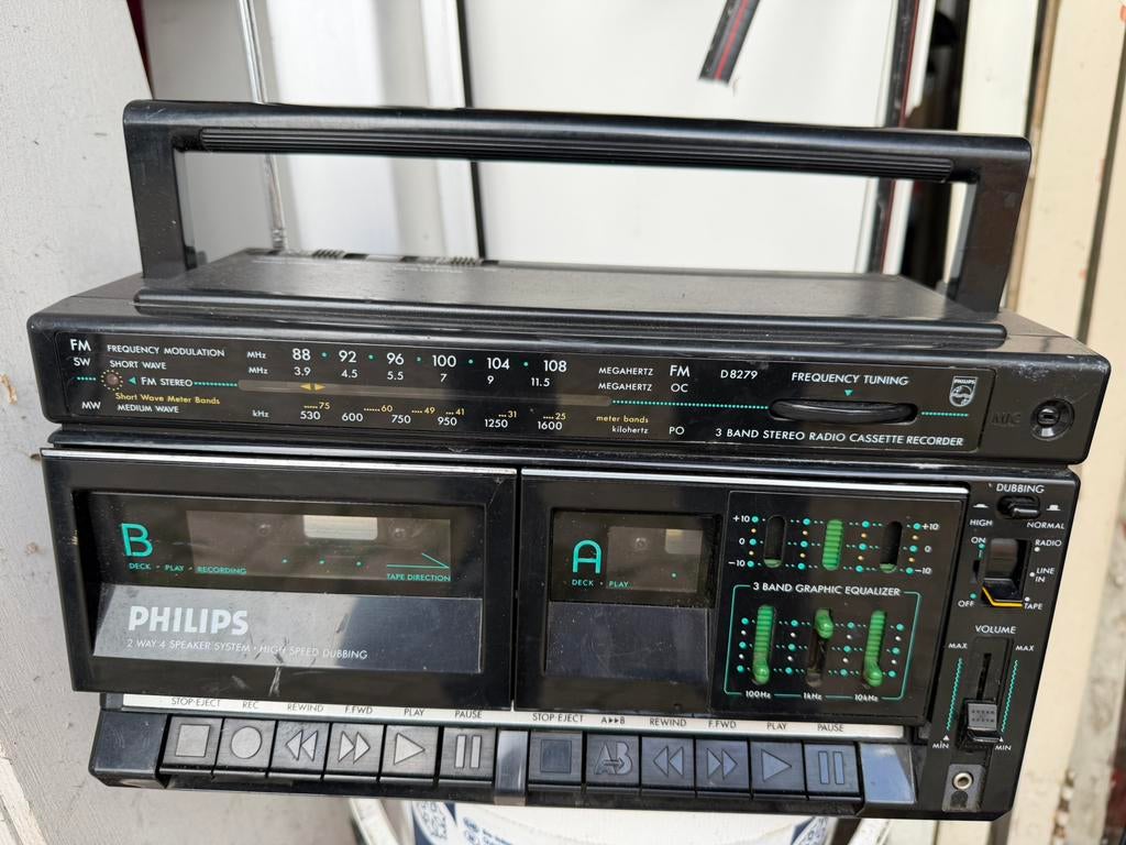 Philips D8279 radio-casetterecorder, Audio, Tv en Foto, Radio's, Gebruikt, Ophalen