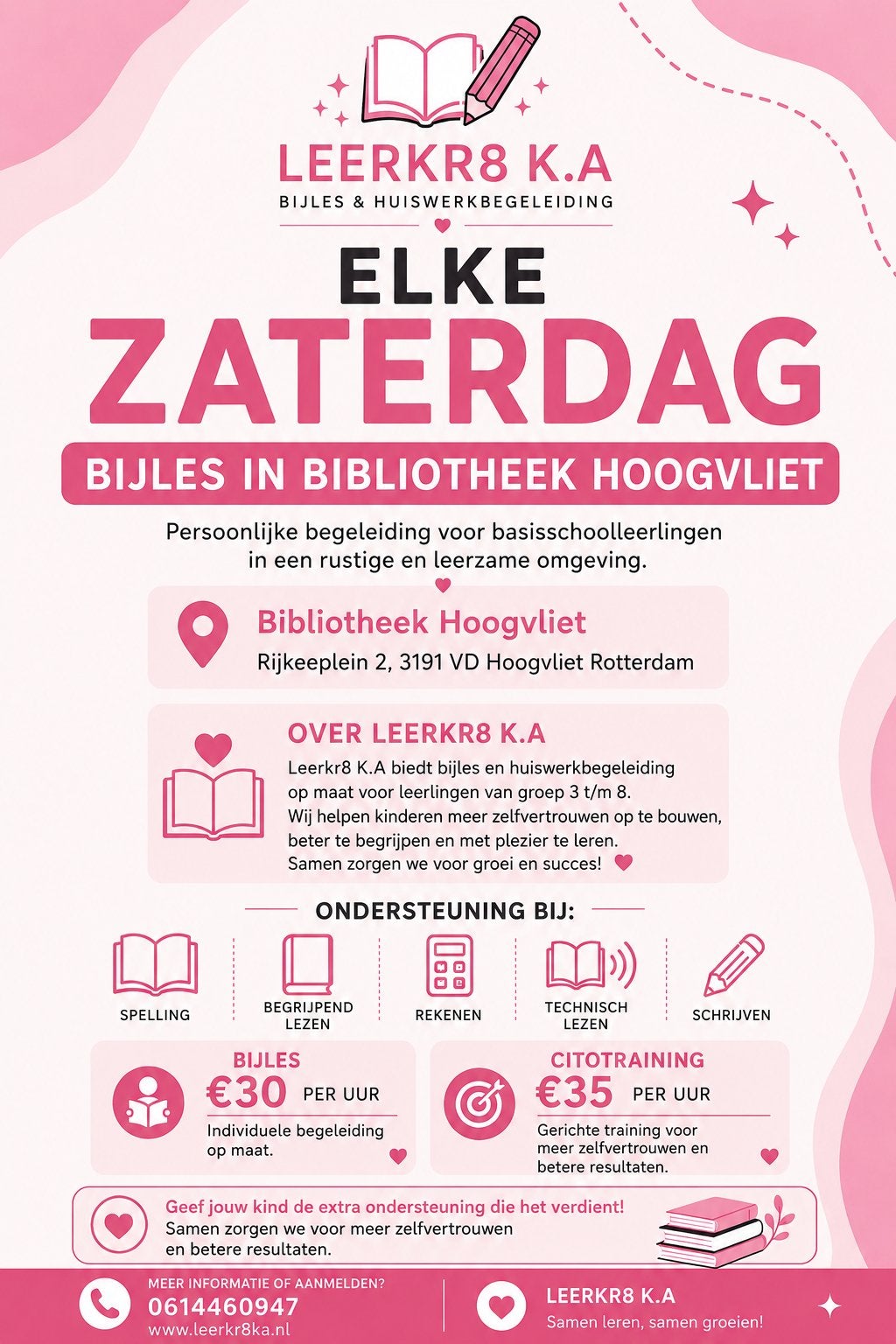Citotraining, bijles, huiswerkbegeleiding, Privéles, Bijles