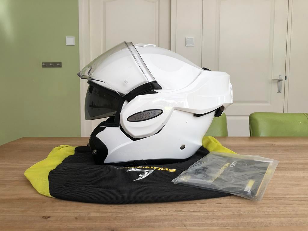 Scorpion Exo Tech - S, Motoren, Kleding | Motorhelmen, Systeemhelm, S, Overige merken, Tweedehands, Ophalen of Verzenden