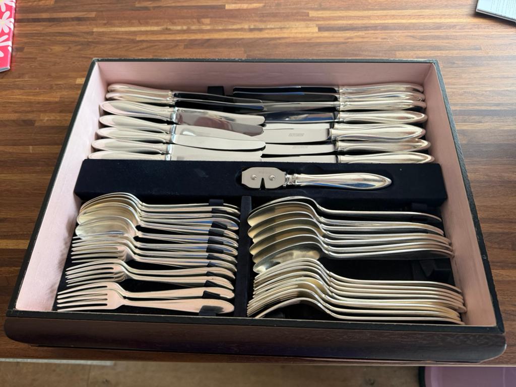 Gero 90 ‘Zilvium’ zilver bestek in casette  - 8 personen, Ophalen
