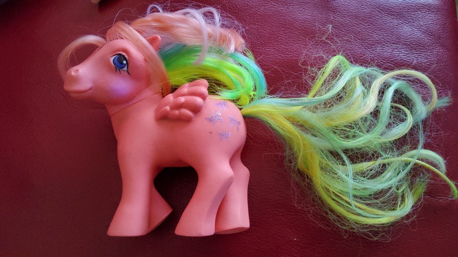Vintage My Little Pony Hasbro G1 Flutterbye vlinder motief., Ophalen of Verzenden, Barbie