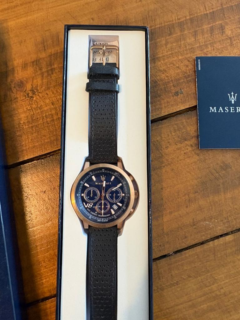 Horloge van Maserati amper gedragen, Sieraden, Tassen en Uiterlijk, Horloges | Heren, Ophalen of Verzenden, Zo goed als nieuw