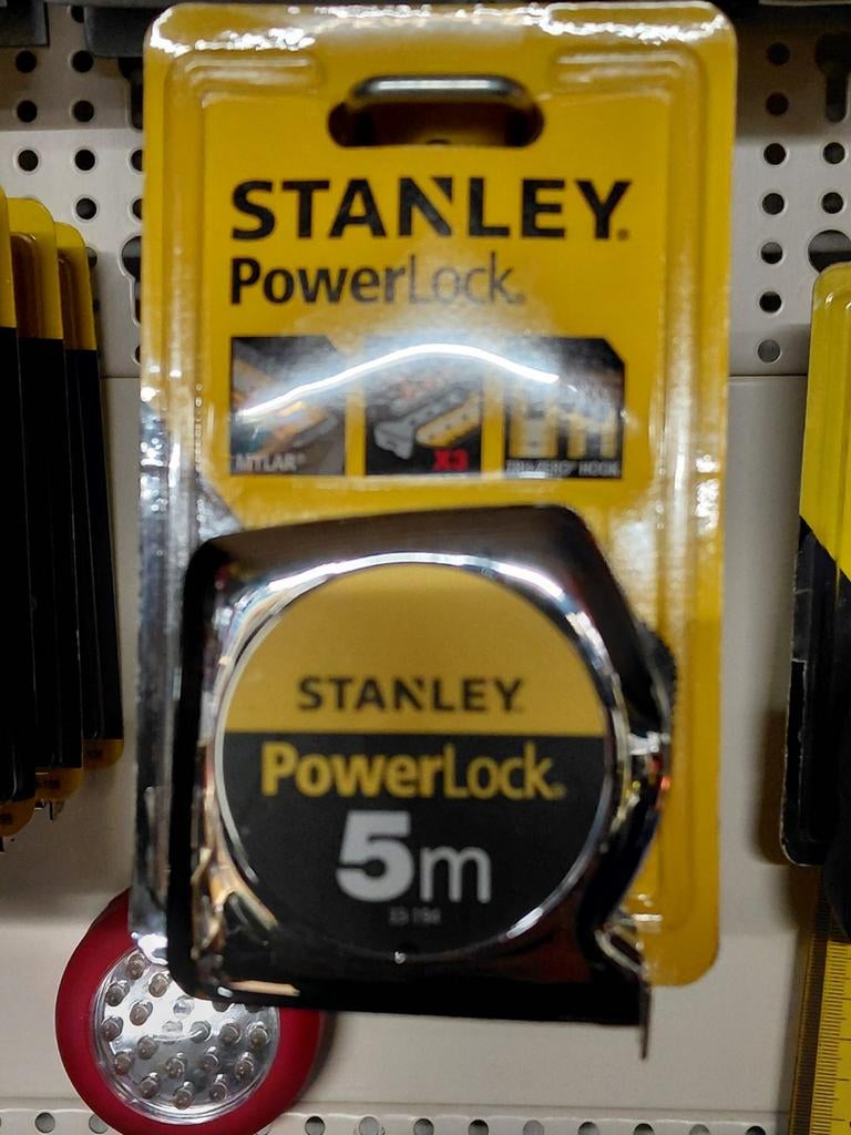 Stanley powerlock 5 mtr, Ophalen of Verzenden, Nieuw