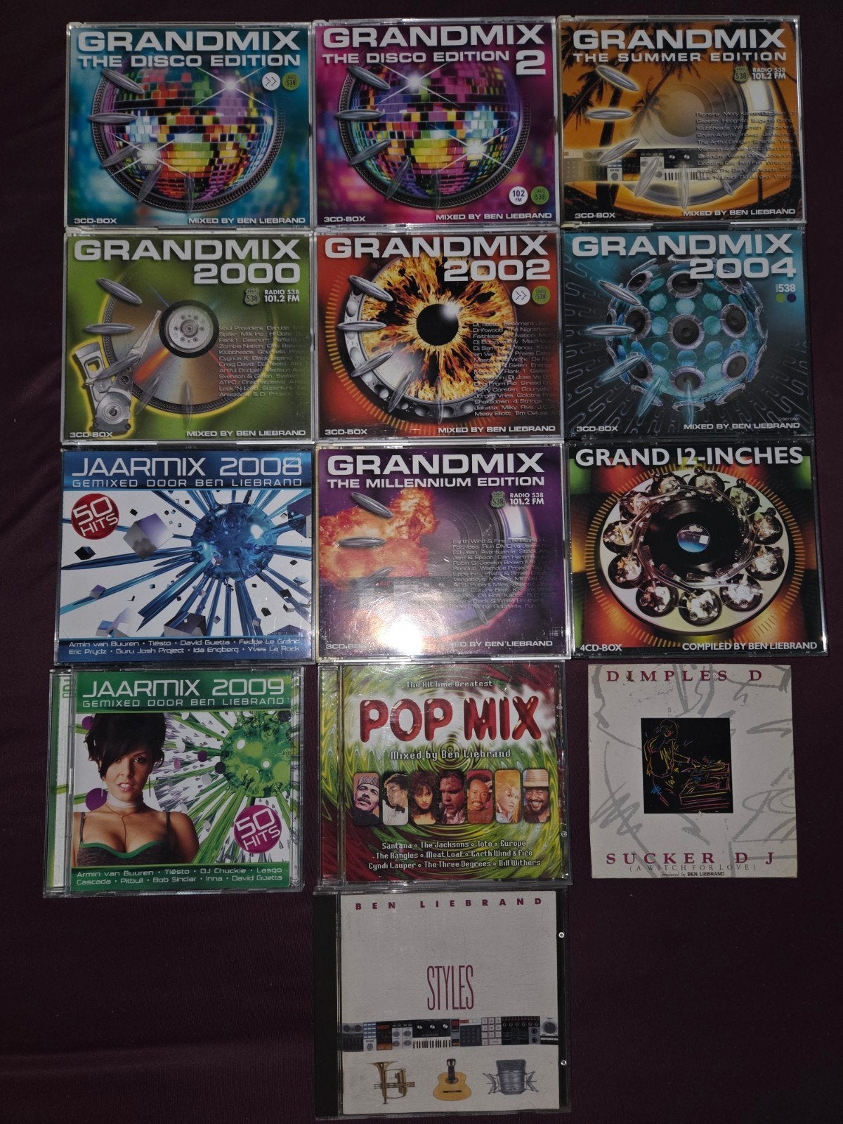 13  Ben Liebrand Grandmix Disco edition Grand 12-inches cd, Speciale editie, Overige genres, Ophalen of Verzenden, Zo goed als nieuw