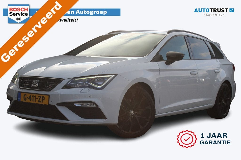 SEAT Leon ST 1.5 TSI FR Ultimate Edition Black | Pano | incl, 12 maanden, 4 cilinders, Leon, Wit