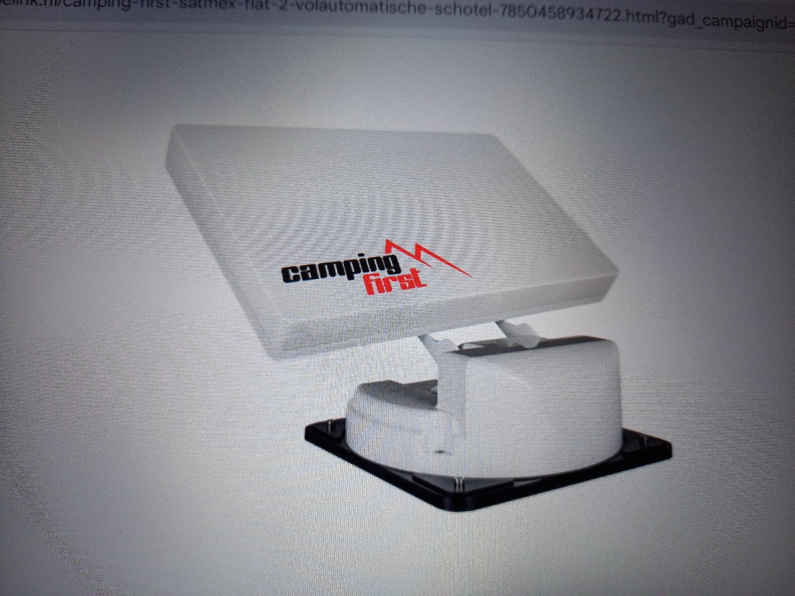 Camping First Satmex Flat automatische schotelantenne, Audio, Tv en Foto, Ophalen of Verzenden, Gebruikt, (Schotel)antenne, Overige merken