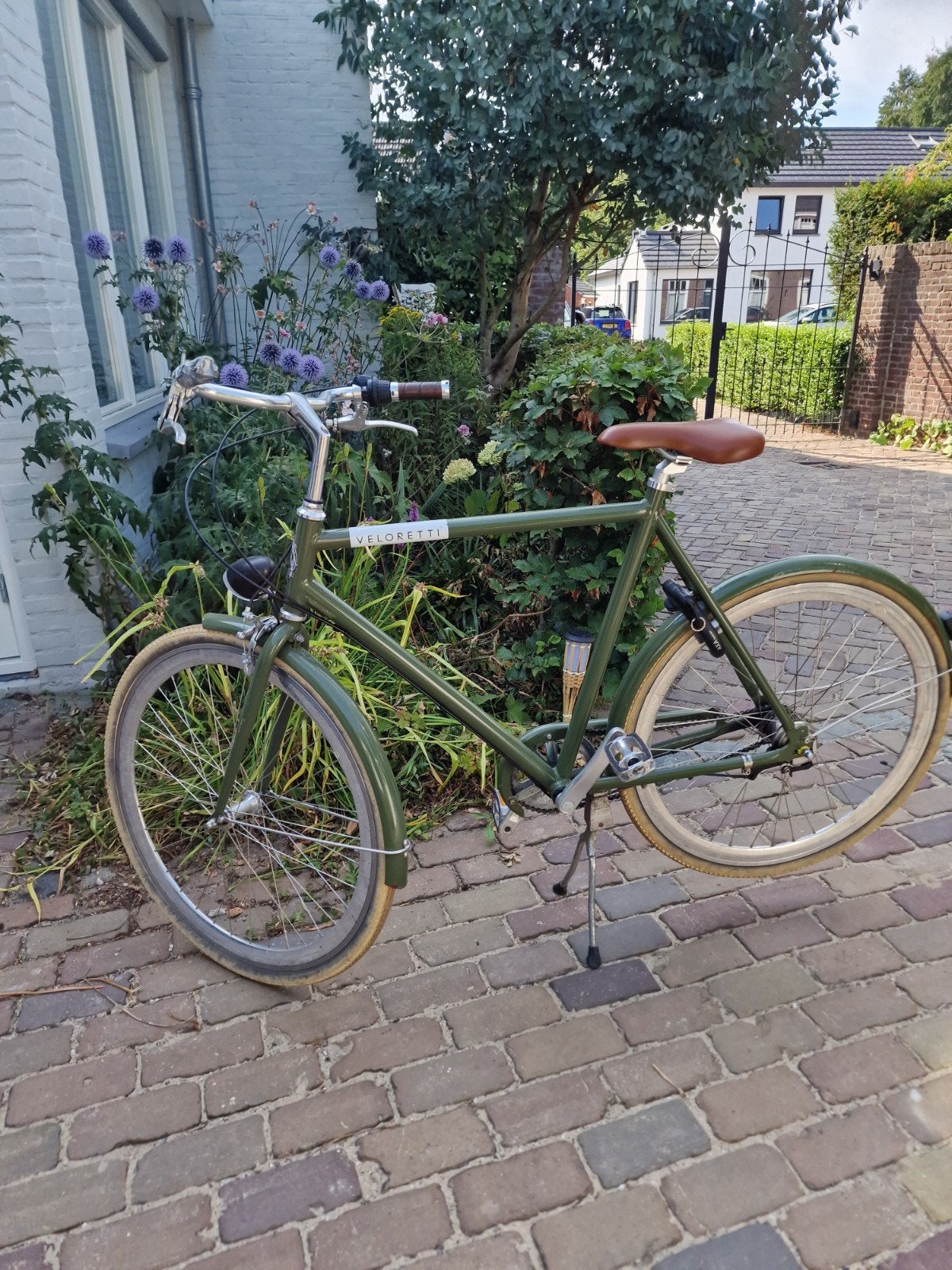 Veloretti fiets (groen) met 3 versnellingen, Fietsen en Brommers, Fietsen | Heren | Herenfietsen, Gebruikt, Versnellingen, 57 tot 61 cm