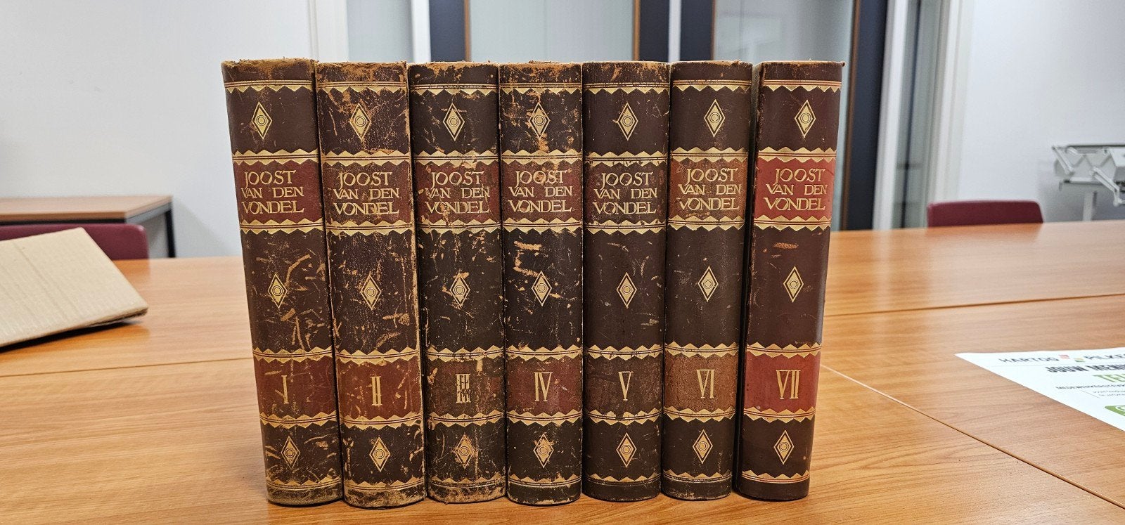 Complete 7-delige volledige werken van Joost van den Vondel, Antiek en Kunst, Ophalen of Verzenden, Joost van den Vondel