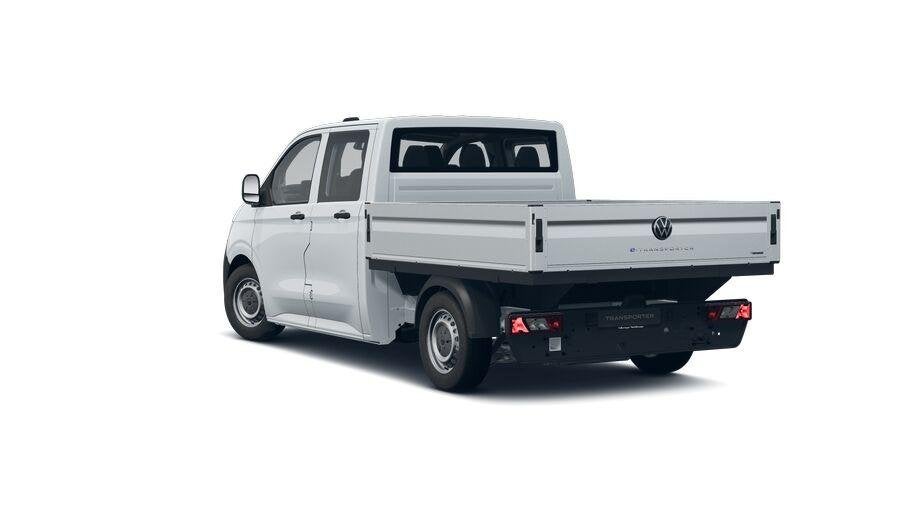 Volkswagen e-Transporter Pick-up Dubbele cabine L2 136pk 70, Auto's, Volkswagen, Automaat, 2000 kg, Parkeersensor, Wit