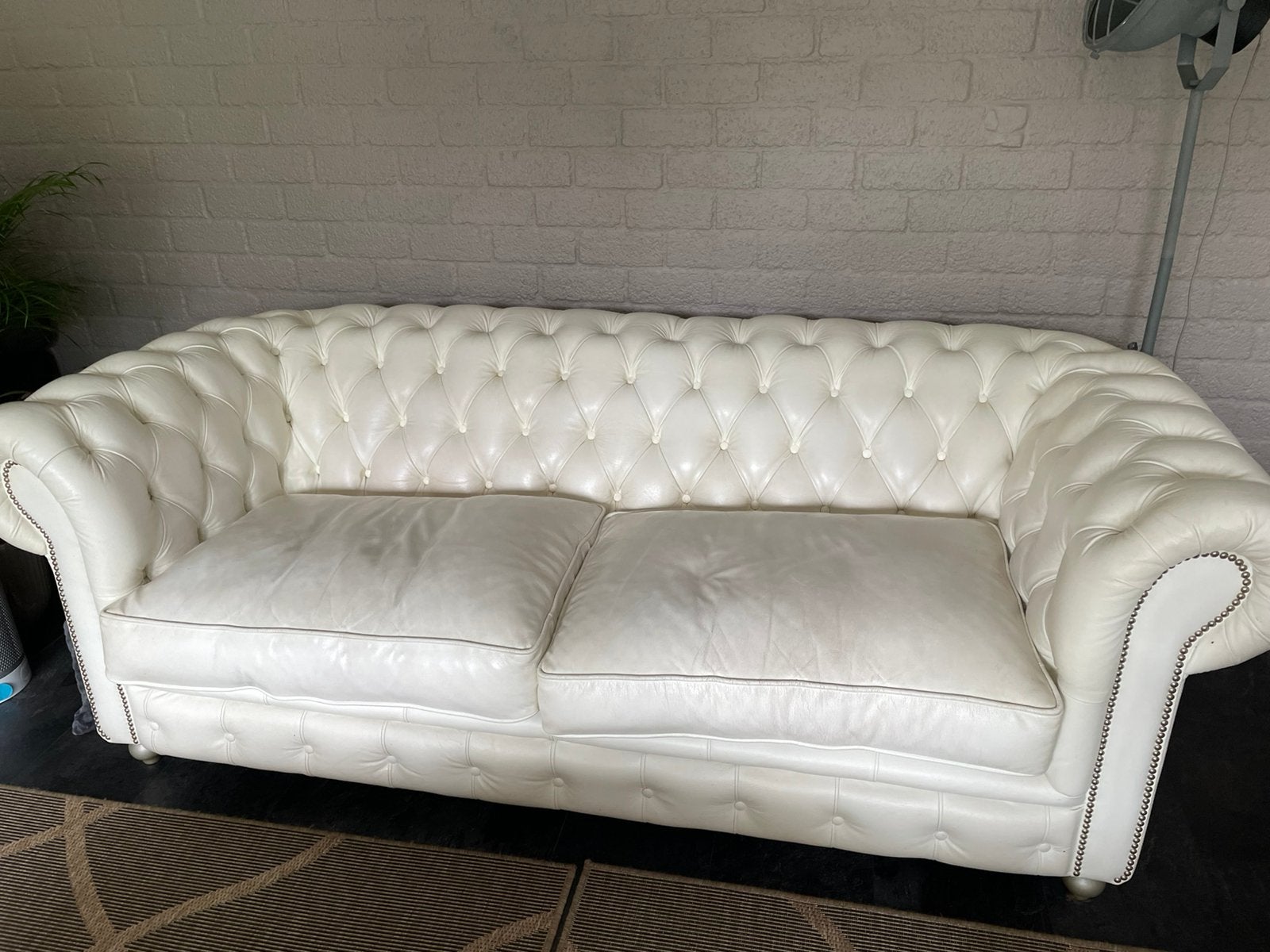 Chesterfield bank, Huis en Inrichting, Ophalen, Gebruikt, 125 cm of meer, Chesterfield