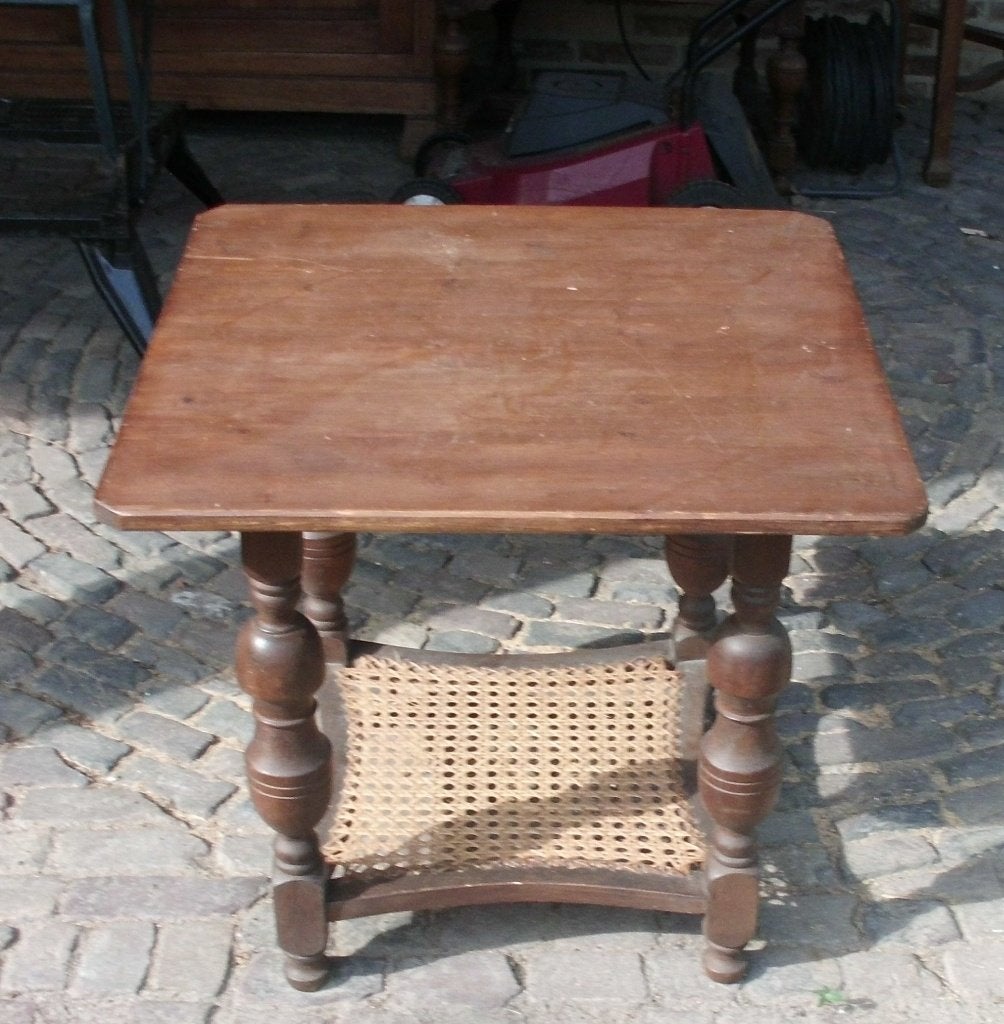 Beuken hout met grenen blad ,1950 jaren ., Ophalen of Verzenden