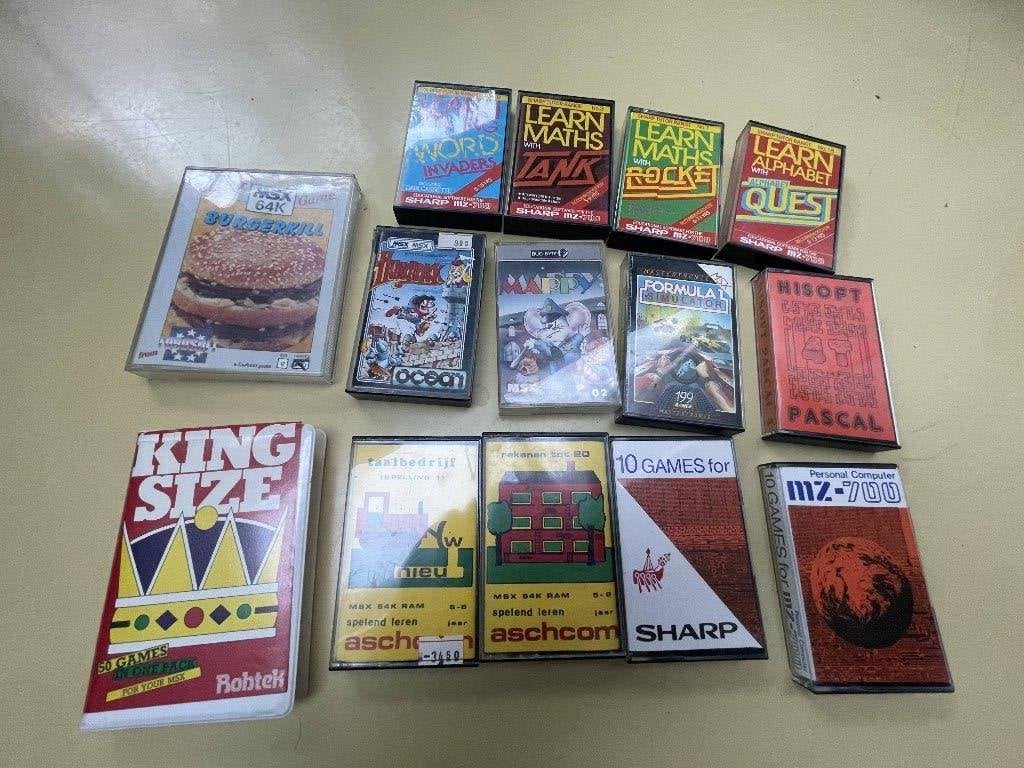 MSX games hunchback burgerkill king size mappy formula 1, Ophalen of Verzenden