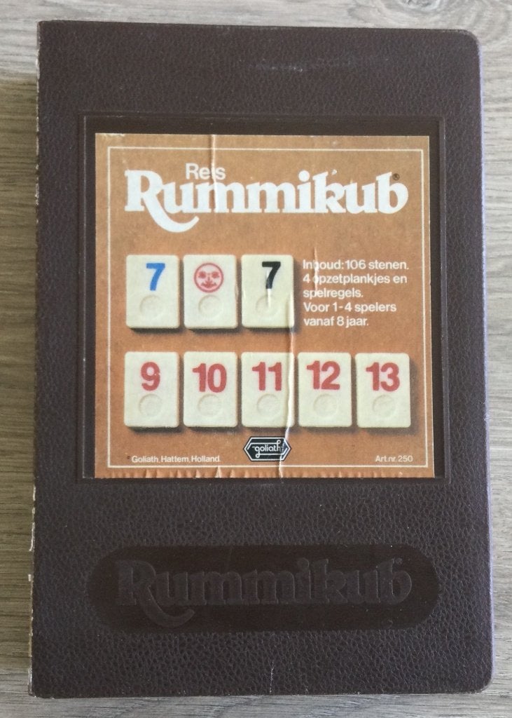 Rummy Kub Spel in plastic doos, Een of twee spelers, Ophalen of Verzenden, Gebruikt