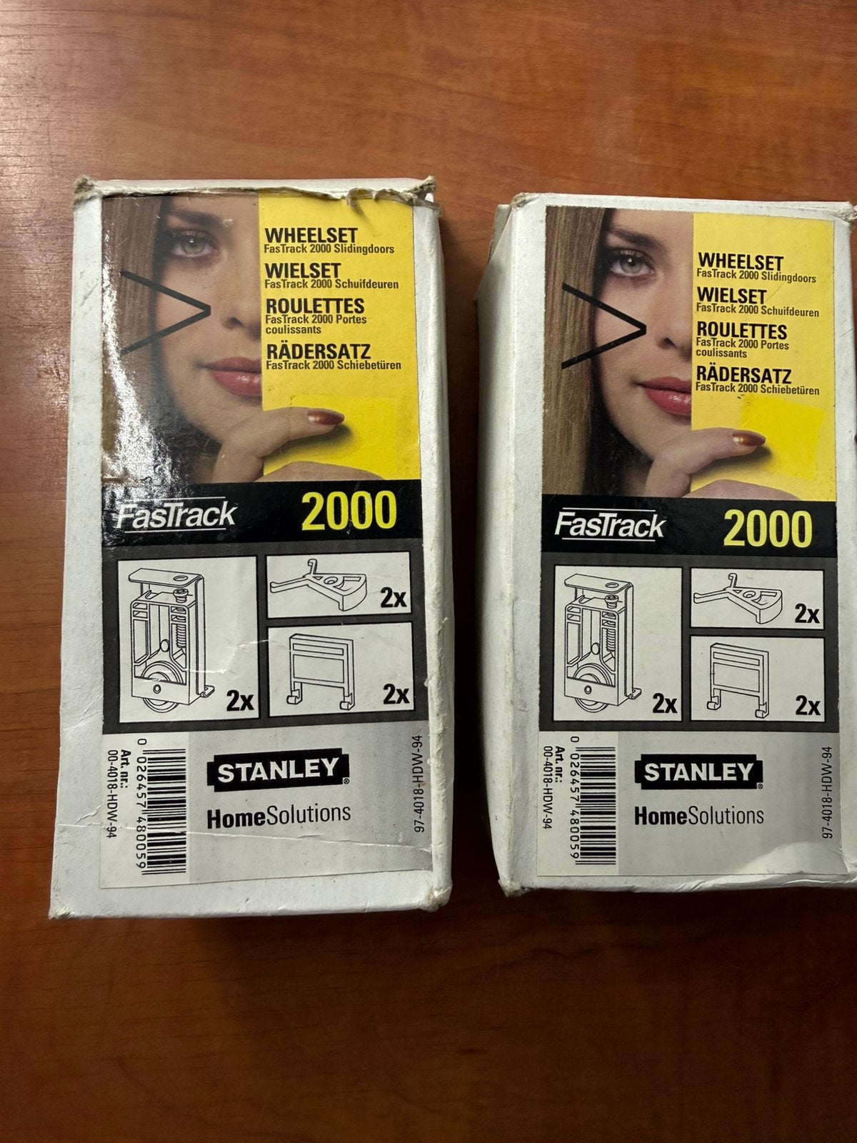 Schuifdeur set fastrack 2000 wielset stanley, Ophalen of Verzenden, Zo goed als nieuw