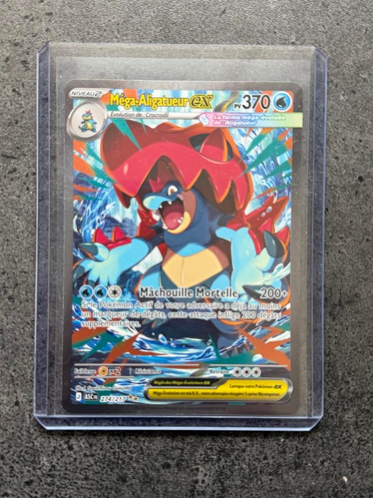 Pokémon Mega-Feraligatr EX #274 Kaart (Frans) - Zeldzaam, Ophalen of Verzenden, Nieuw, Losse kaart
