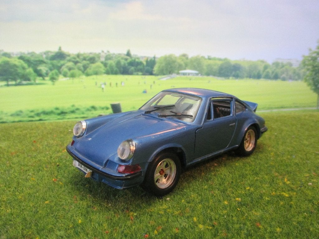 1:25 Porsche 911 Coupé - Polistil S-22 metallic-blauw, Ophalen of Verzenden, Gebruikt, Overige merken