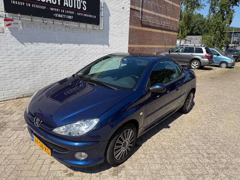 Peugeot 206 CC 1.6-16V - AUTOMAAT - LEUKE CABRIO VOOR WEINIG, Auto's, Peugeot, Stof, Gebruikt, Zwart, 4 cilinders