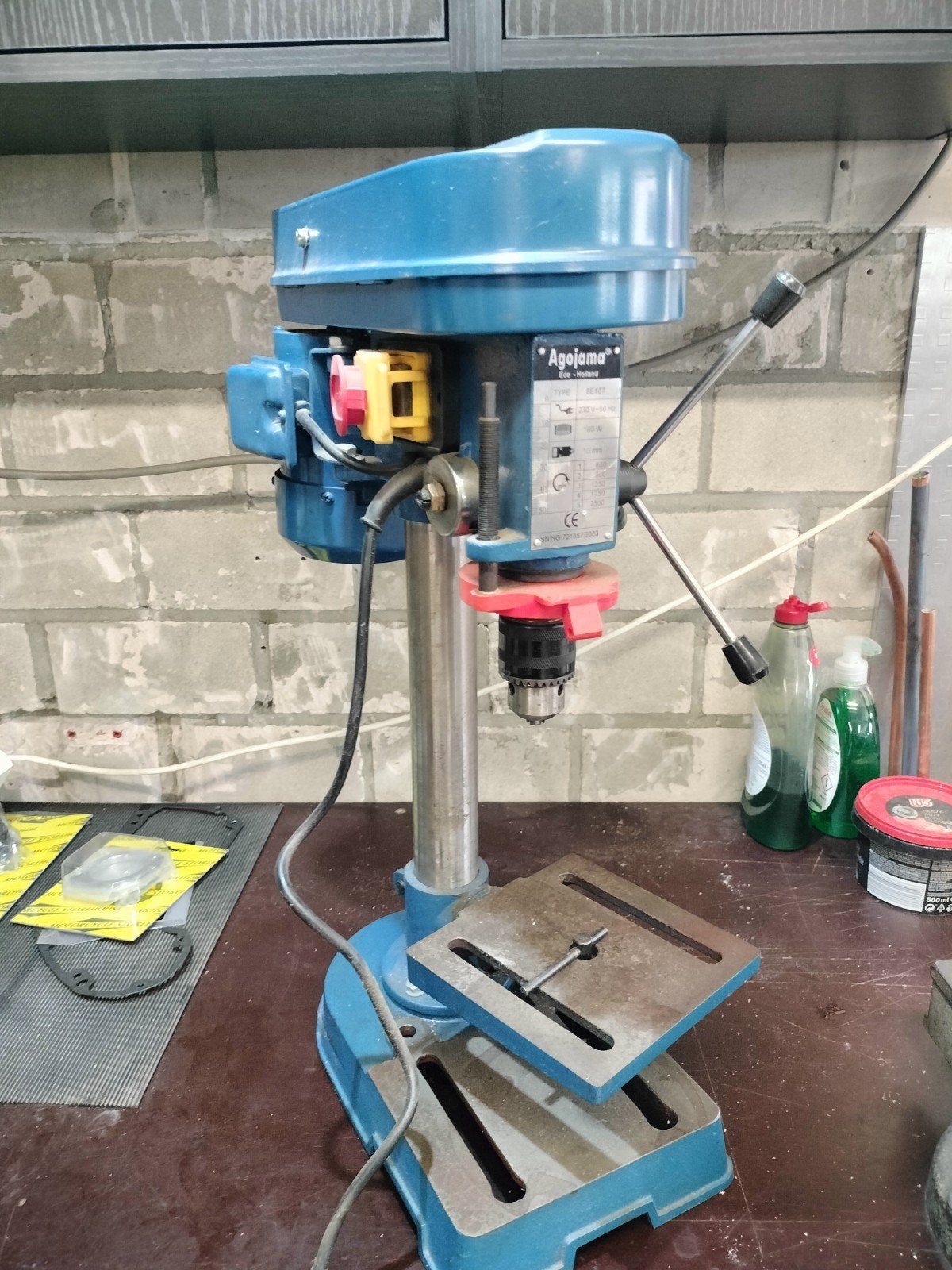 Agojama Kolomboormachine - Tafelboormachine 180W, Ophalen, Gebruikt, Minder dan 400 watt, Kolomboormachine