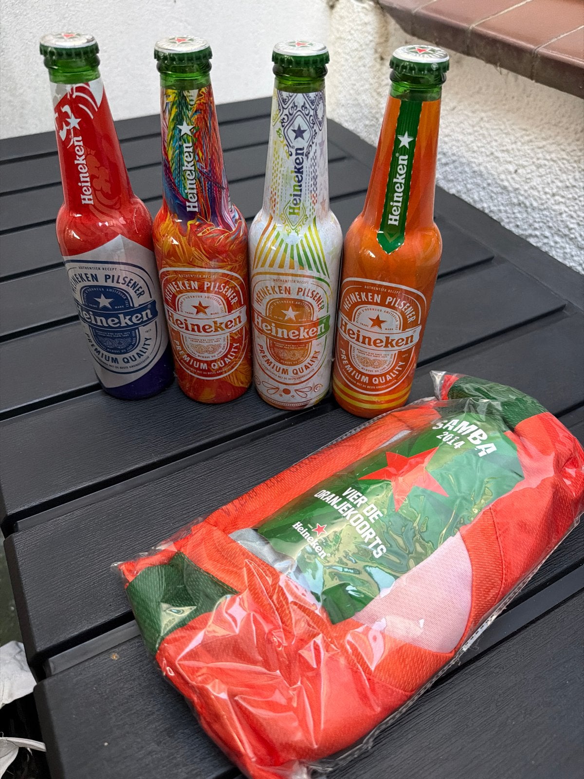Heineken WK 2014 Oranjekoorts flessen en shirt, Ophalen of Verzenden, Zo goed als nieuw, Verpakking